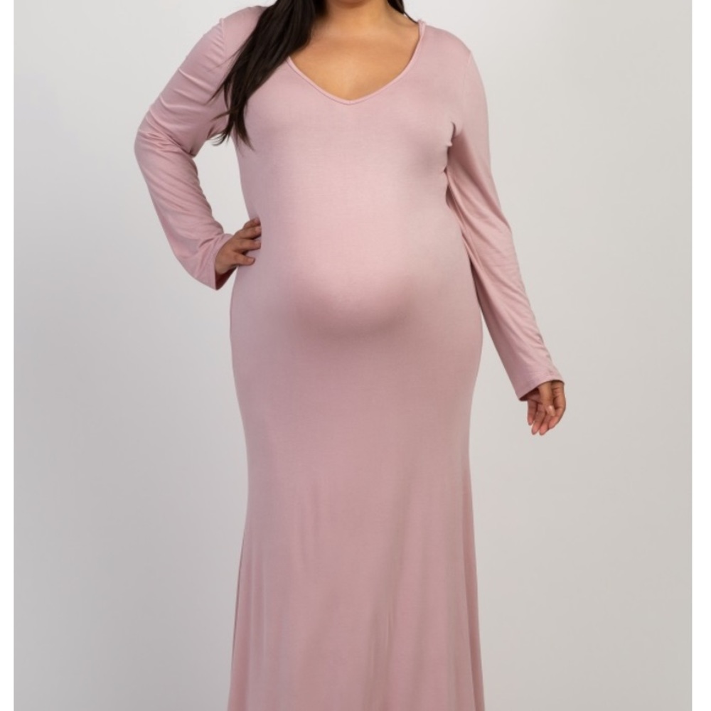 Pink Blush maternity dress